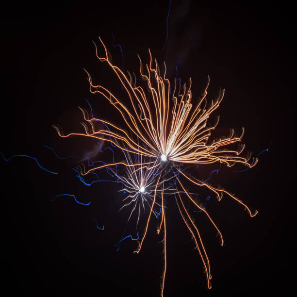 brilliant fireworks in the sky