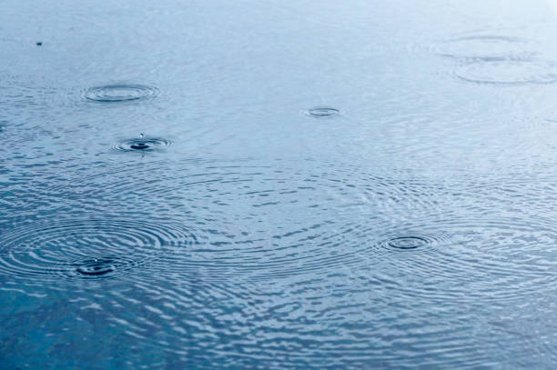 istock Round droplets of water over circles on pool water. 5 2159400007