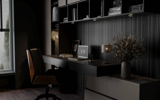 Everything you have to Work from Home, Based on People who do It Everyday 1 Modern office at home Modern office at home work from home stock pictures, royalty-free photos & images