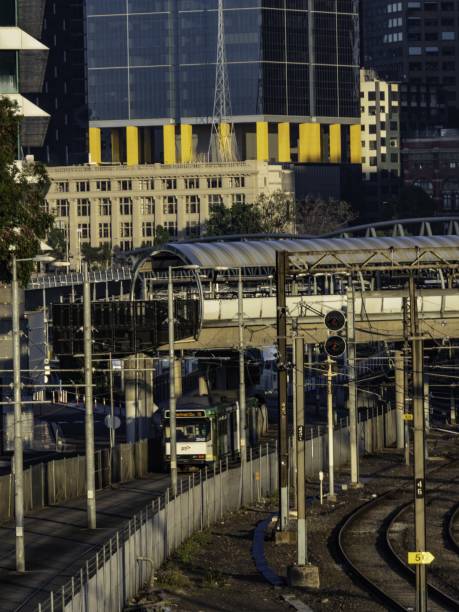 istock City skyline and tram 2159421008