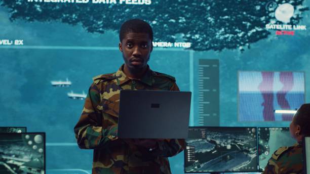 istock National guard machinist managing cybersecurity measures to protect government 2159424633