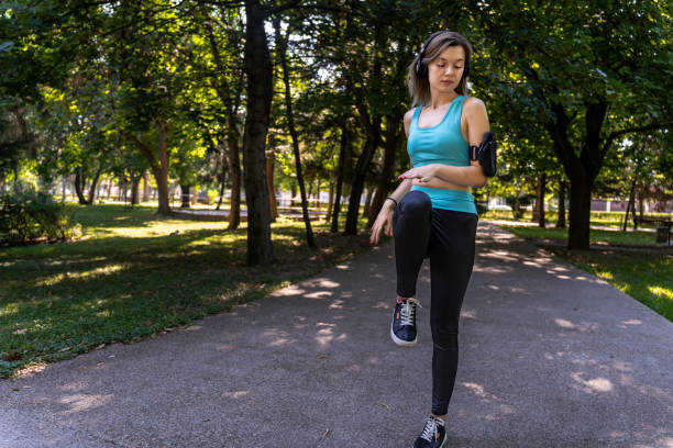 Young Female Athlete Embracing Jogging Journey