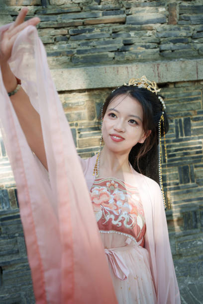 istock Tourists wearing Chinese costumes 2159434100