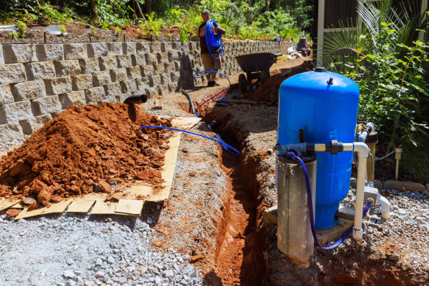 istock An underground trench with PVC pipe is ready for connection to a well water system 2159442458
