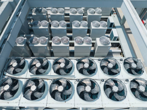 istock Cooling air conditioner exhaust fan 2159449256