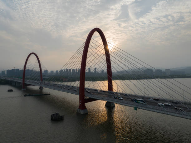 istock City traffic bridge sunset landscape 2159449327
