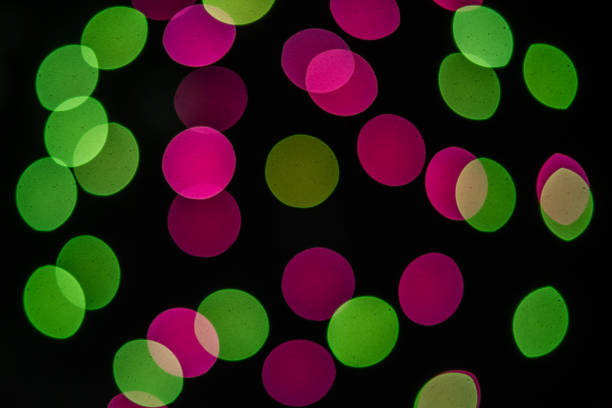 Fireworks Bokeh. Colorful Fireworks in the night sky.
