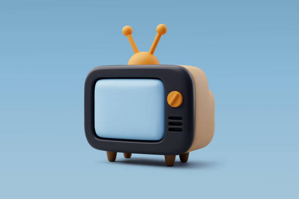 3d Vector Vintage television, Music, Movie, News, Entertainment equipment concept. 3d Vector Vintage television, Music, Movie, News, Entertainment equipment concept. Eps 10 Vector. old remote control stock illustrations
