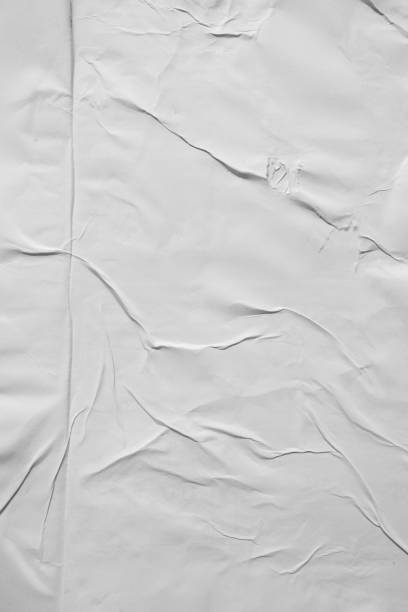 istock Vertical white crumpled paper poster texture background 2159461539