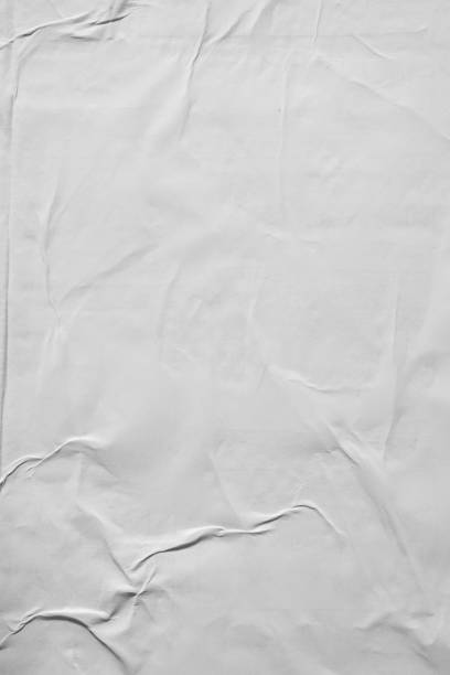 istock Vertical white crumpled paper poster texture background 2159461542