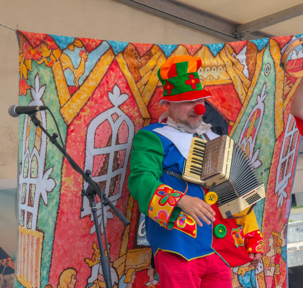 Nitra, Slovakia - 05.25.2024: Artists perform at the Nitra Rinek festival.