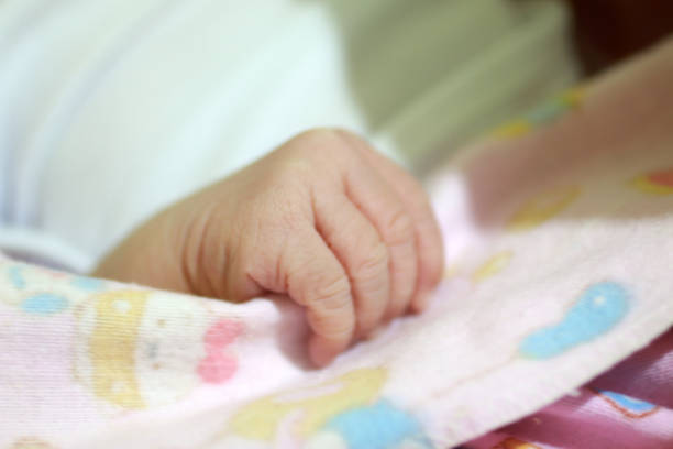 Newborn baby's hand