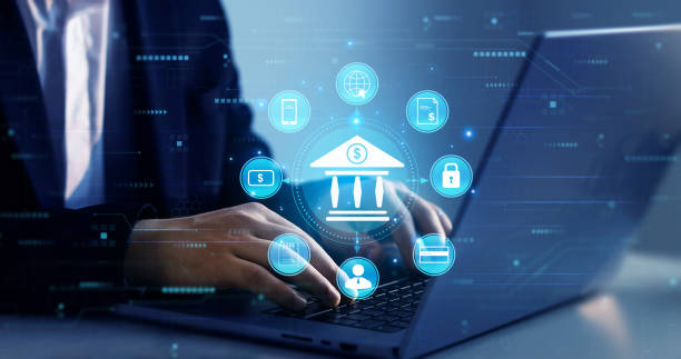 istock Financial digital innovation technology. Finance and banking networking. Customer network connection and cyber security. Digital marketing and online banking technology 2159492965