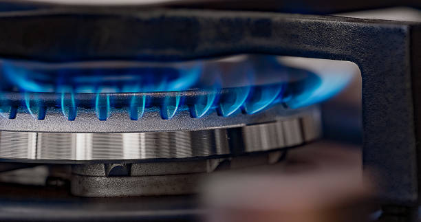 istock Gas Burner on the Stove Close-Up 2159499210