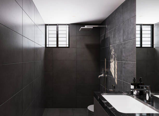 istock Sleek and Chic Creating a Modern Bathroom Design with Ceramic Washbasins and Modern Faucets 2159499842