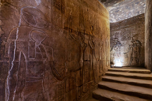 istock Cryptos at Edfu Temple in Aswan Egypt. 2159500432
