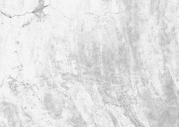istock Crack and scratch surface of a white cement wall 2159501763