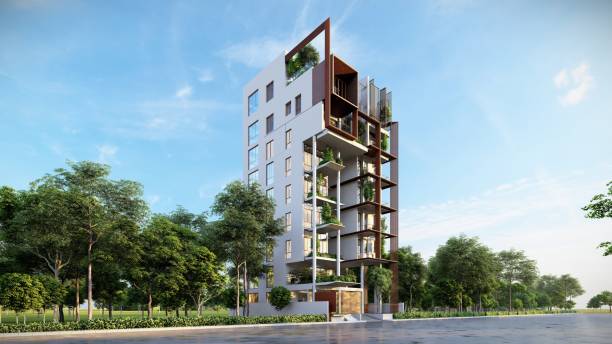 istock The Beauty of Simplicity Minimalist Modern Architecture in 3D Render 2159502000