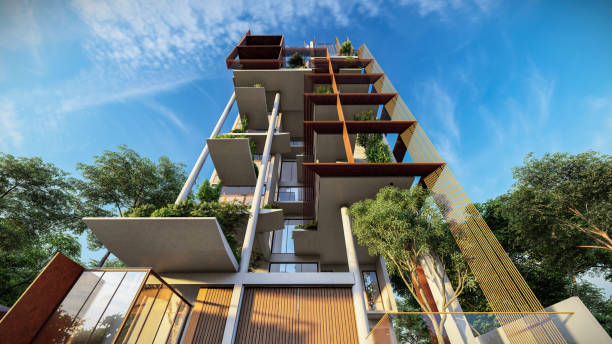 istock The Future is Now Modern Building Architecture in 3D Render 2159502080