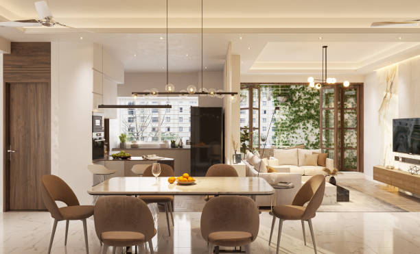 istock The Secrets to a Stylish and Modern Living Room Interior 2159502215