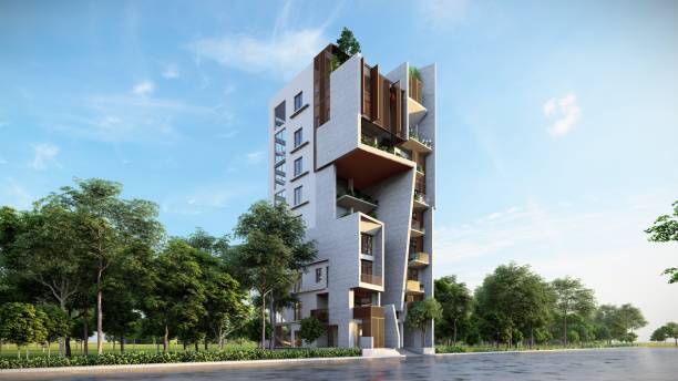 istock Architectural Elegance 3D Renderings of Luxury Condominiums 2159502266