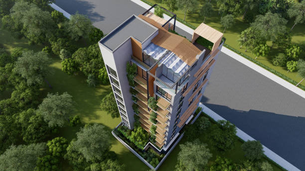 istock Elevating Aesthetics 3D Rendered Modern Architecture for Luxurious Multi-Storied Residential Buildings 2159502780