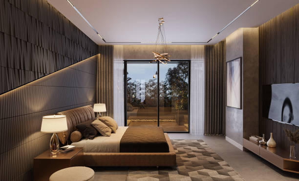istock Bedroom Modern Opulence Exquisite Interior Design in a Luxury Home 2159503071