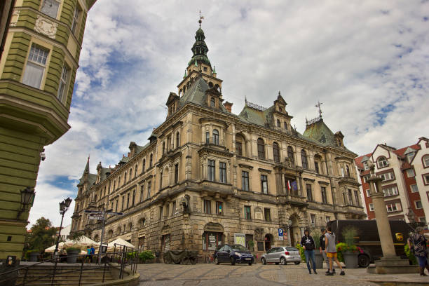 Klodzko, Poland - September 8: Historical city centre with ancient architecture September 8, 2022 in Klodzko, Poland