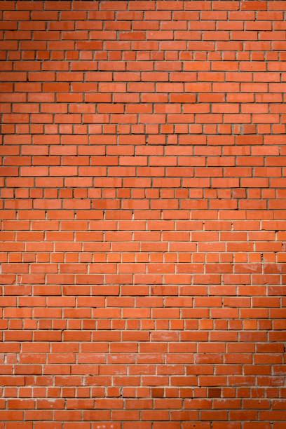 Brick wall of red color, old red brick wall texture background. 7