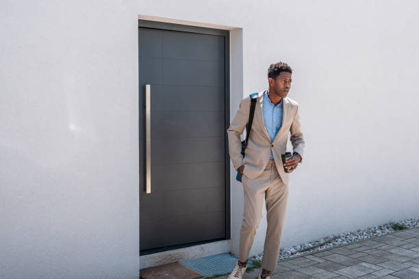 istock Busy Morning Routine for a Black Business Professional 2159515076