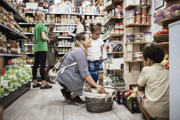 istock Grocery Shopping with Family During Daytime 2159516321