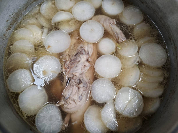 istock Boiled winter melon soup with chicken rib 2159516807