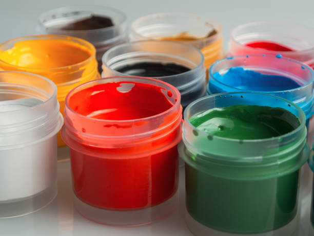 istock Artistic paints for drawing gouache acrylic paint selective focus 2159519394
