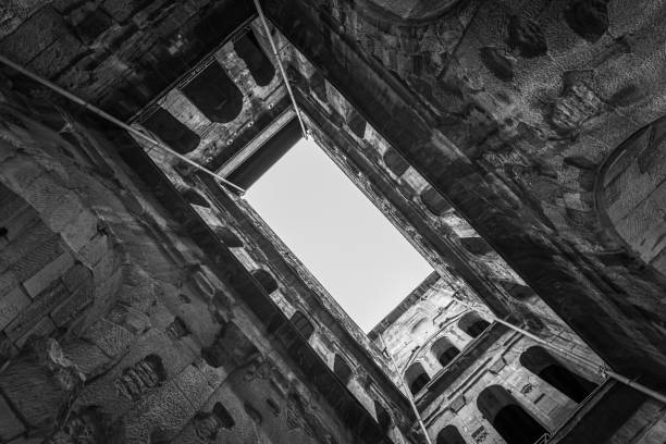 Germany, Trier, June 10, 2024  - Directly below Porta Nigra at Trier