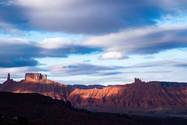 istock Scenic Sunrise Glow Over Dramatic Rock Formations Near Moab, Utah 2159525817