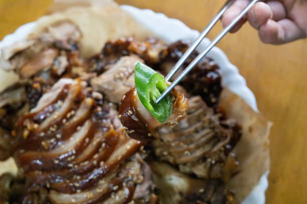 braised pork shanks in soy sauce