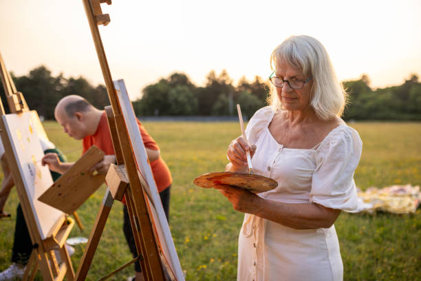 istock Artists painting in nature 2159529498