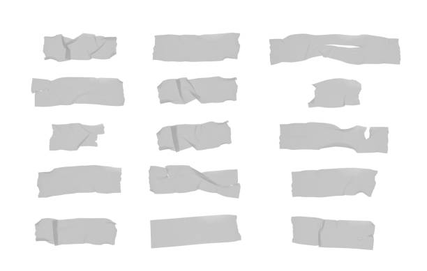 istock Set of adhesive tape isolated on white background. 2159529912