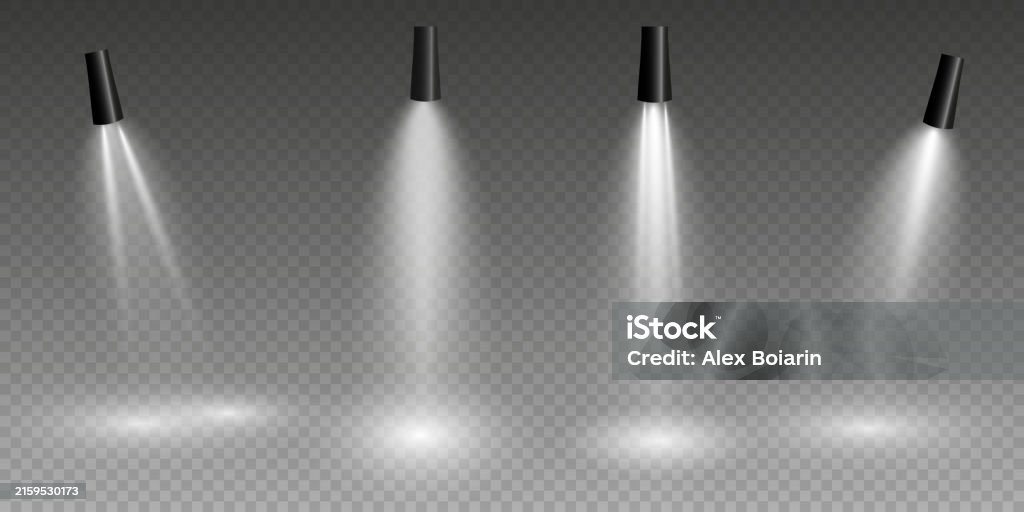 Vector Light Source Ilustración de The Vector Set Of Light Includes A Light Source Studio ...