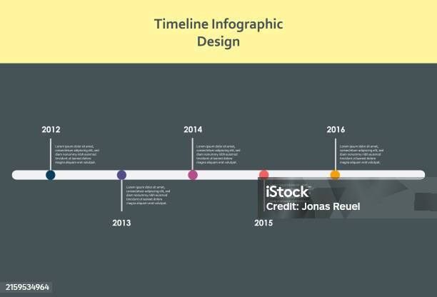 Time Line Con Texto Ilustración de Timeline Infographic Design Template Vector y más ...