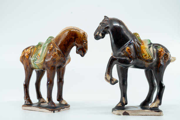 istock ceramic crafts tang sancai animals horse statues white background 2159536554