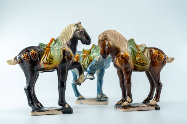 istock ceramic crafts tang sancai animals horse statues white background 2159536555