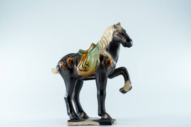 istock ceramic crafts tang sancai animals horse statues white background 2159536578