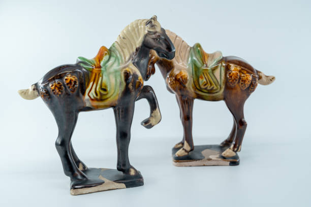 istock ceramic crafts tang sancai animals horse statues white background 2159536588