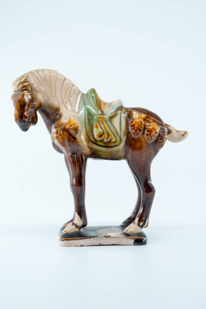 istock ceramic crafts tang sancai animals horse statues white background 2159536614