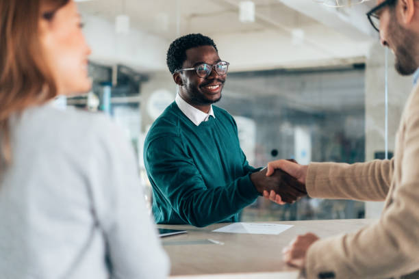 istock Handshake for the new agreement 2159542222
