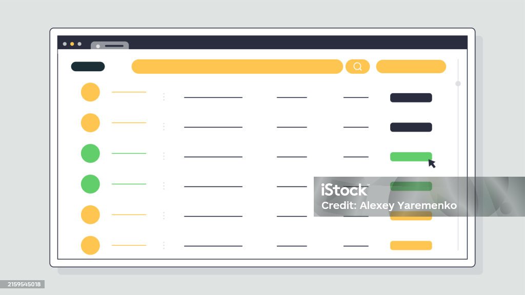 Web Interface Concept Webpage Design Ui And Ux Elements For Mobile ...