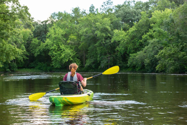istock Girl Kayaking the Rum River in Summer 2159545124