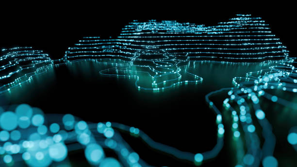 istock Abs Hologram Landscape background 2159545988