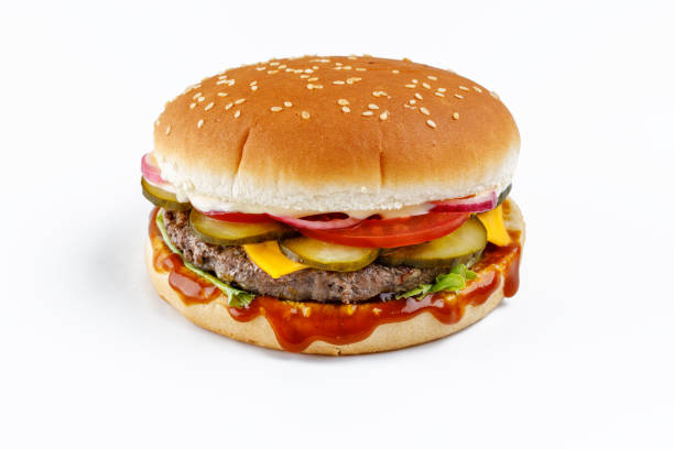 istock fresh tasty burger isolated on transparent background 2159546841